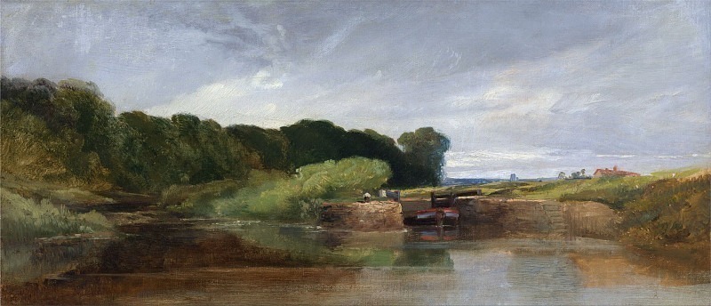 Hanham Lock on the Avon. William James Müller