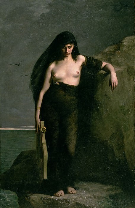 Sappho, 1877. Charles August Mengin