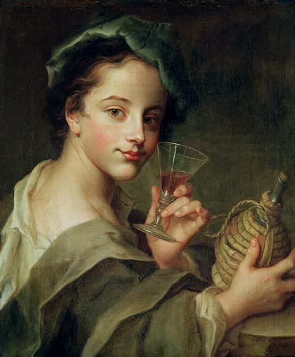 Женщина с бокалом вина. Филипп Мерсье
