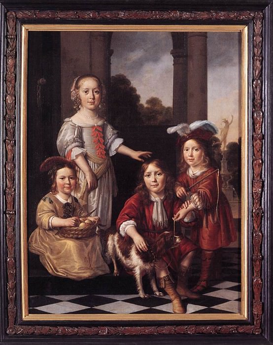Portrait of Four Children. Nicolaes Maes