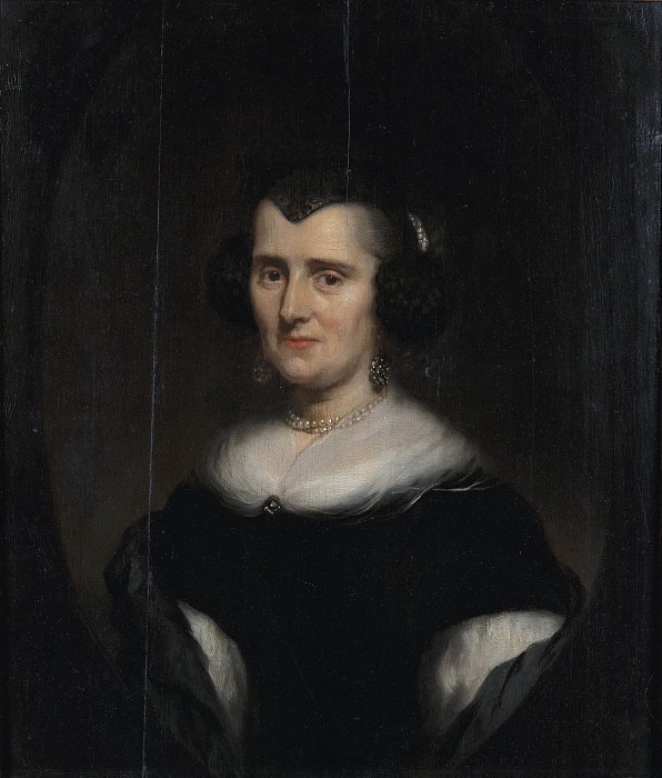 Portrait of middle-aged lady in half figure. Nicolaes Maes