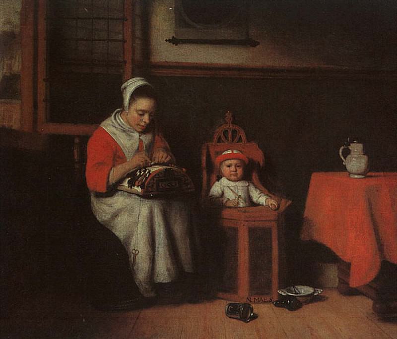 The Lacemaker. Nicolaes Maes