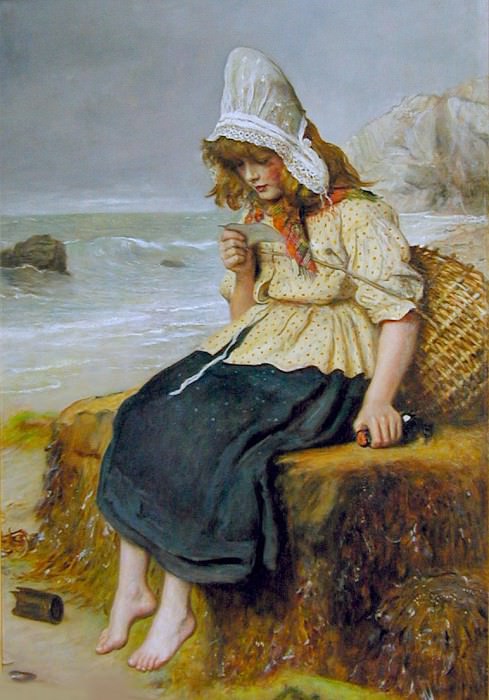 Millais Message From the Sea. John Everett Millais