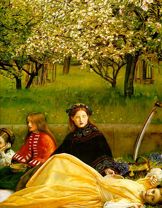 spring detail. John Everett Millais