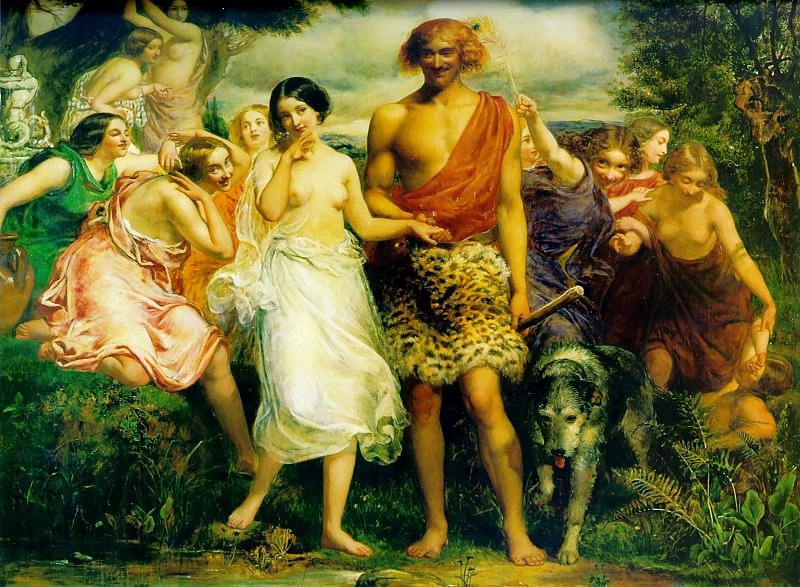 Cymon and Iphigenia. John Everett Millais