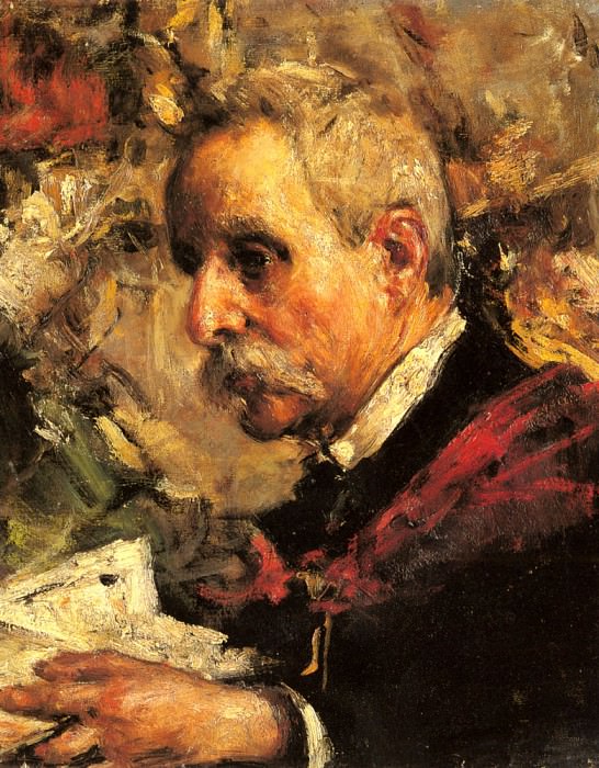 A Portrait Of The Artists Father. Antonio Mancini