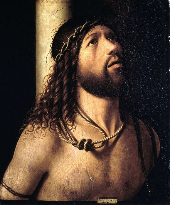 Christ At The Column. Antonello da Messina (After)