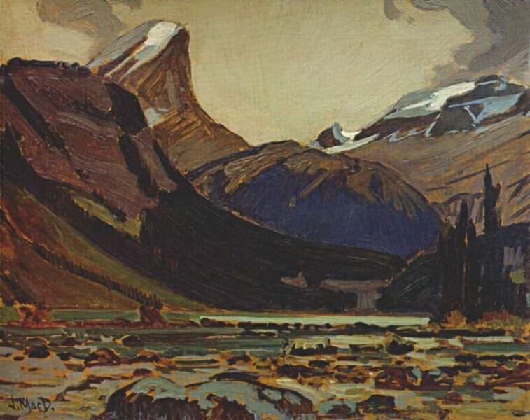clearing weather, sherbrooke lake c1930. James Edward Hervey Macdonald