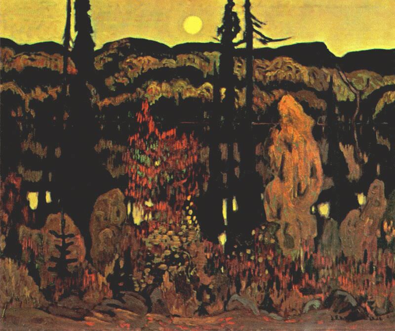 Озеро, октябрьский вечер, 1922. Джеймс Эдуард Херви Макдональд