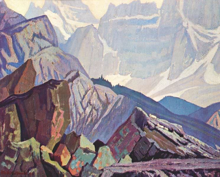 Ареал обитания диких коз, Скалистые горы, 1932. Джеймс Эдуард Херви Макдональд