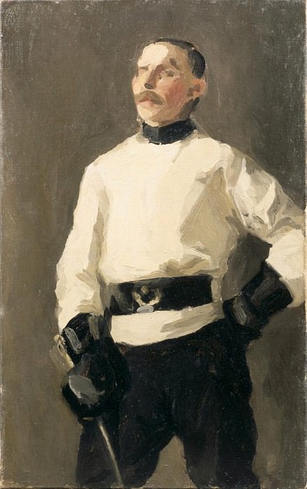 The Fencing Master. Julius Garibaldi Melchers