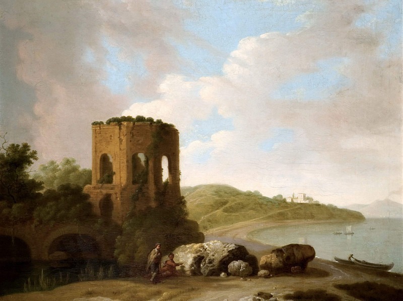 The Temple Of Venus, Bay Of Baiae. William Marlow (Attributed)