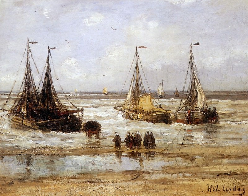 Arrival Of The Fleet. Hendrik Willem Mesdag