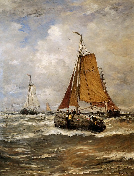 Incoming Ships. Hendrik Willem Mesdag