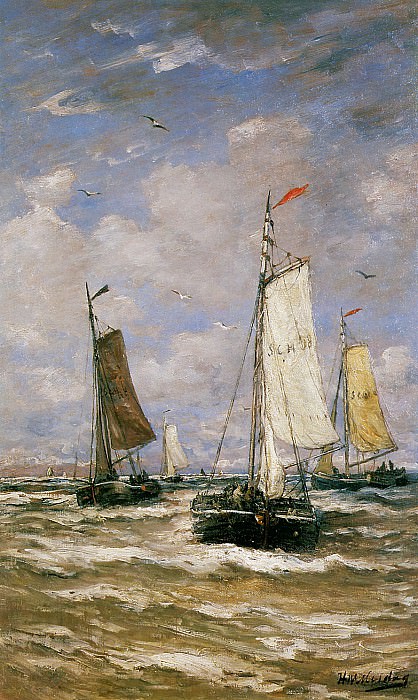 Return Of The Fleet. Hendrik Willem Mesdag