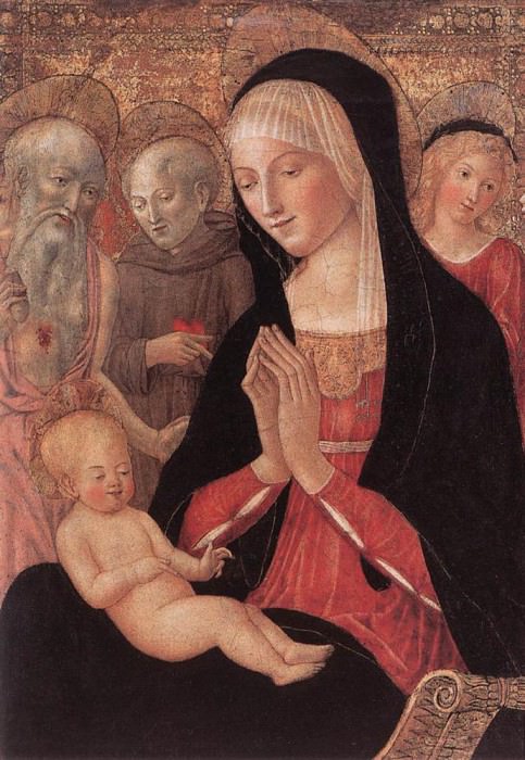 Madonna And Child With Saints And Angels. Francesco di Giorgio Martini