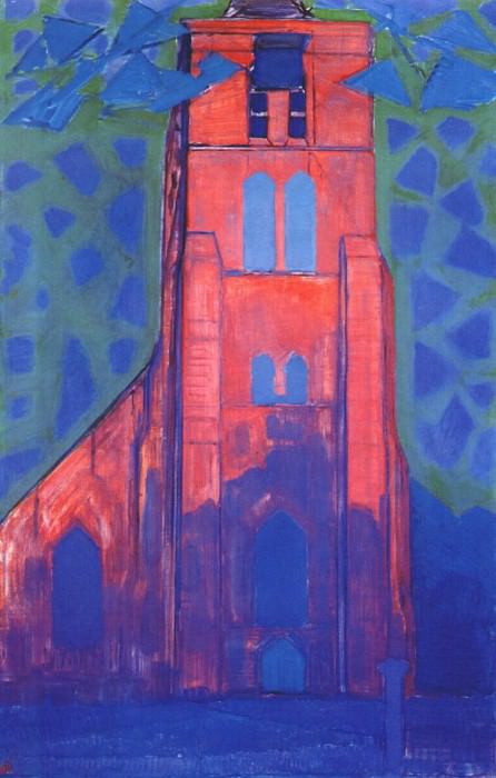 church at domburg 1911. Piet Mondrian