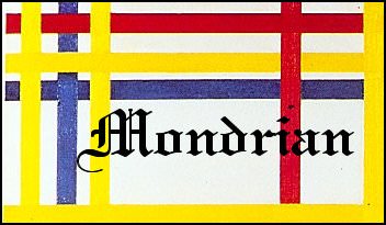 mondrian head. Piet Mondrian