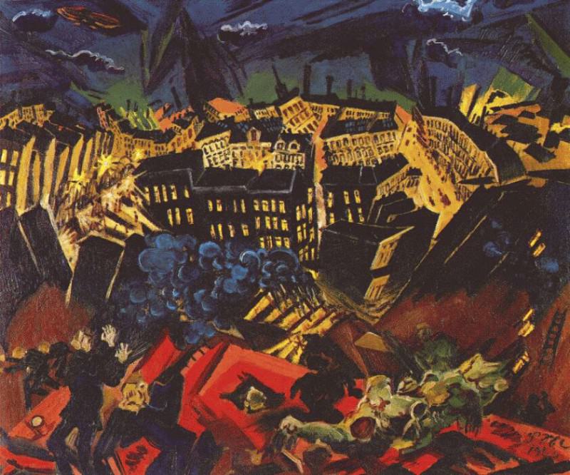 meidner the burning city 1913. Людвиг Майднер