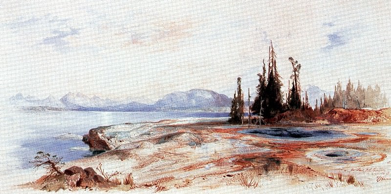 Озеро -Йеллоустон-, ок.1874. Томас Моран