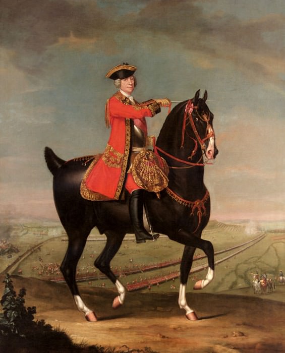 Equestrian Portrait Of Field Marshal Sir Jean Louis Ligonier. Daniel Morier