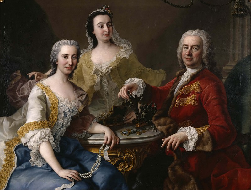 Король Франции Жозеф и его семья
