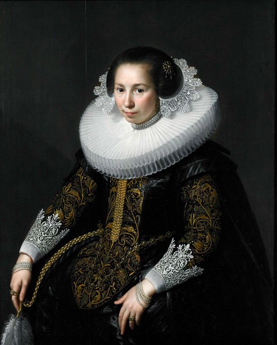 Portrait of Catharina van Voorst. Paulus Moreelse