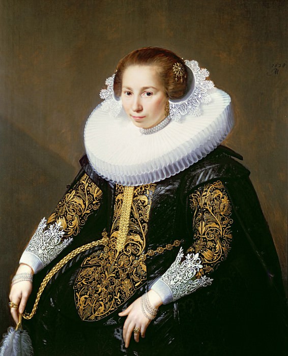 Portrait of Mrs van Voorst. Paulus Moreelse