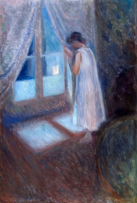 The Girl by the Window. Edvard Munch