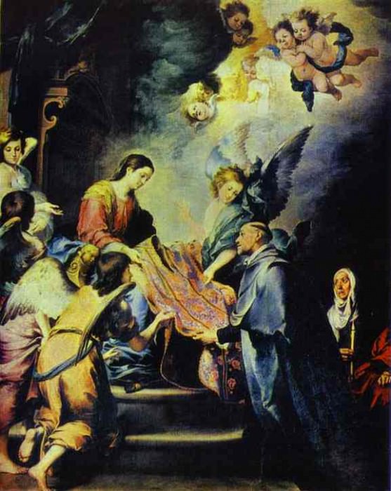 Chasuble of St. Idelfonso. Bartolome Esteban Murillo
