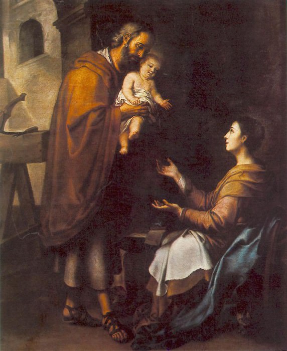 The Holy Family c1660. Bartolome Esteban Murillo