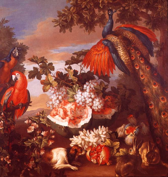 lrs Monnoyer J Baptiste Fruit & Exotic Birds. Жан-Батист Моннойер