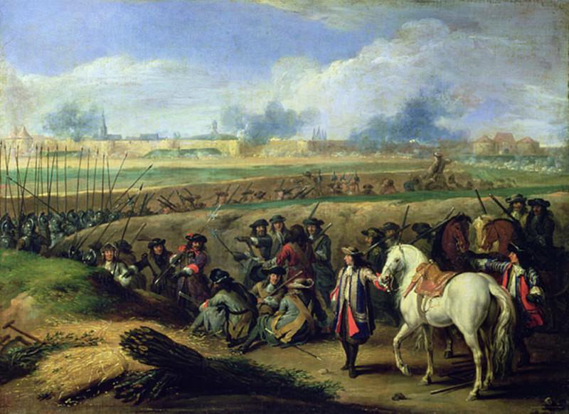 Louis XIV (1638-1715) at the Siege of Tournai 21st June 1667. Adam Frans Van der Meulen