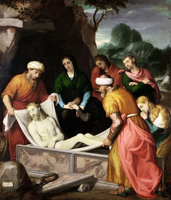 Deposition of Christ in the tomb. Giovanni Battista Moroni