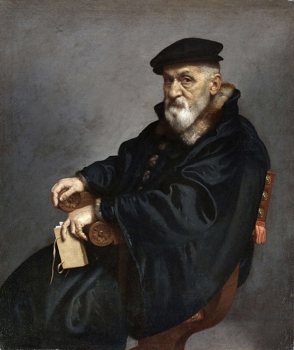Portrait of a Seated Old Man (Pietro Spino). Giovanni Battista Moroni