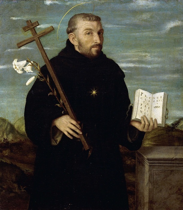 St. Nicholas of Tolentino. Giovanni Battista Moroni