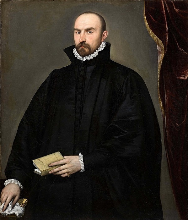 Portrait of Giovan Pietro Maffeis. Giovanni Battista Moroni (school of)