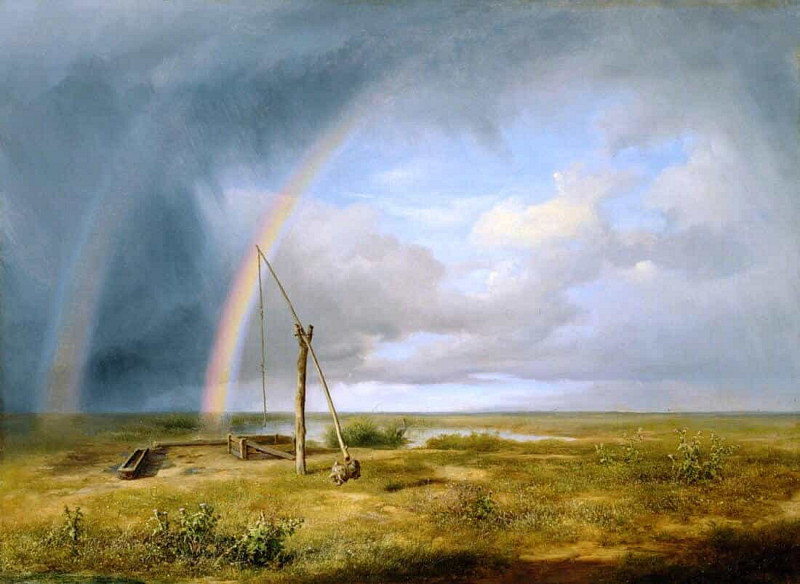 Well Against a Rainbow. Károly Markó