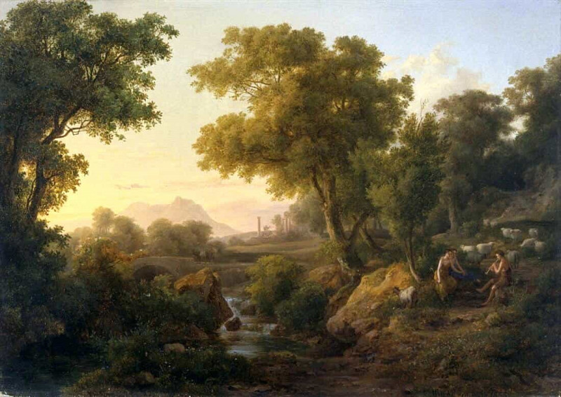 Italian Classical Landscape. Károly Markó
