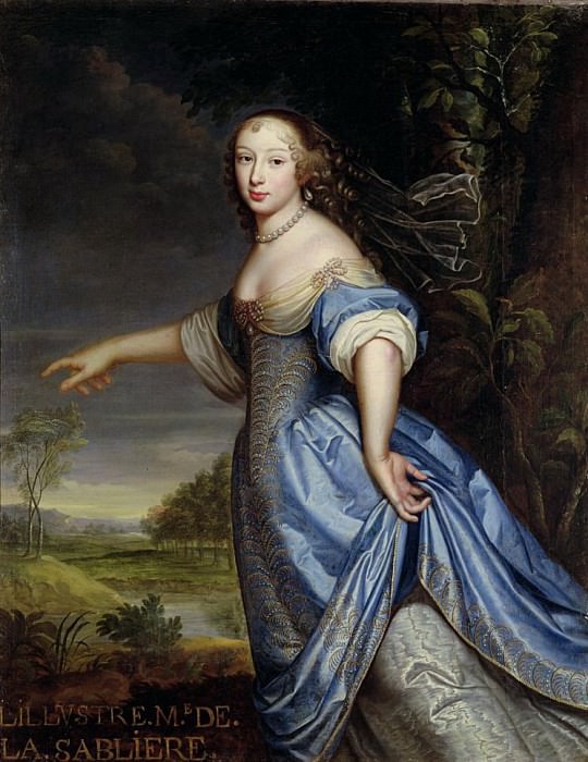Portrait of Madame de la Sabliere. Pierre Mignard