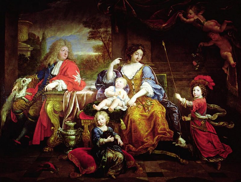 The Grand Dauphin with his Wife and Children. Pierre Mignard
