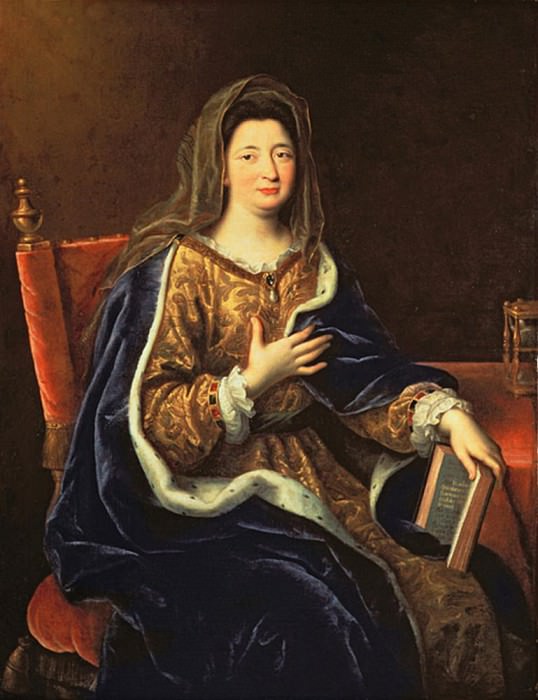Portrait of Francoise d’Aubigne (1635-1719) the Marquise of Maintenon. Pierre Mignard