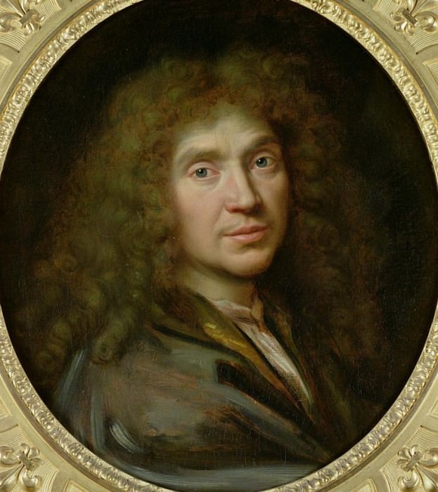 Portrait of Moliere (1622-1673). Pierre Mignard