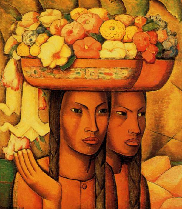 Продавщицы цветов. Альфредо Рамос Мартинес