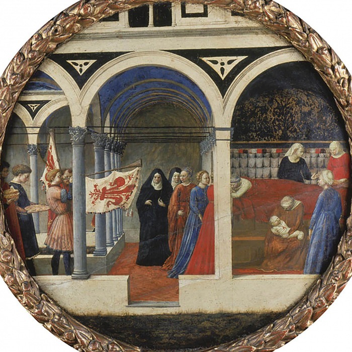 Childbed of a Florentine Woman, Tommaso Masaccio