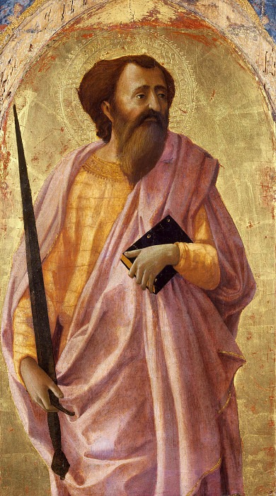 Святой Павел из Пизанского алтаря. Томмазо ди сер Джованни ди Гвиди Мазаччо
