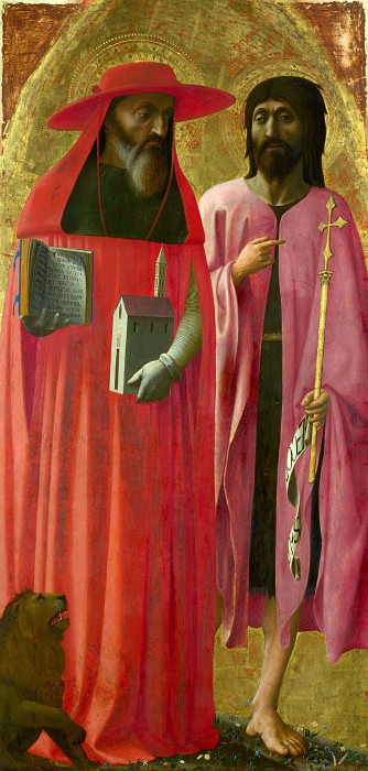 Saints Jerome and John the Baptist. Tommaso Masaccio