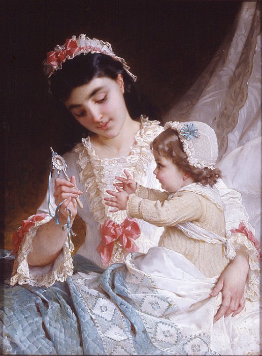 nd 10 distracting the baby. Emile Munier