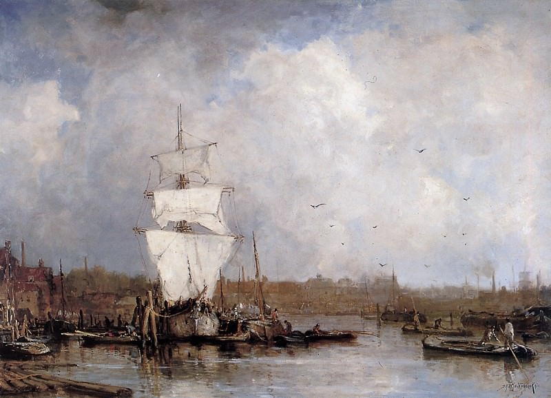Mastenbroek van Johannes Harbour in Rotterdam Sun. Йохан Хендрик Ван Мастенбрук