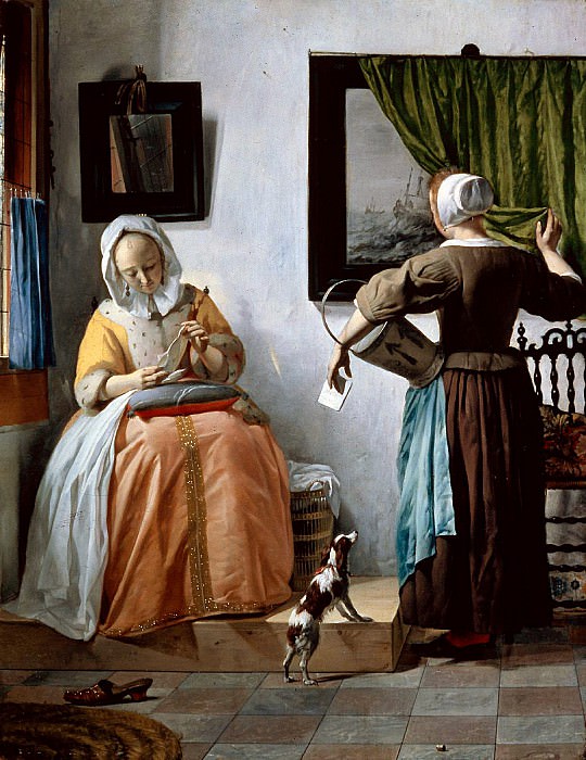 Woman reading a letter. Gabriel Metsu